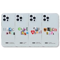 9C9C 피스 오브 스펠링 클리어케이스 갤럭시A71/A퀀텀:블랙샌드, 1개