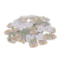 50pcs 만화 선인장 패턴 2 홀 우드 버튼 DIY 공예 스크랩북 카드 제작, 나무, 유형 2