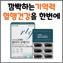 찬이상회 아르채움 브레인 rTG 오메가3 30캡슐, 2박스