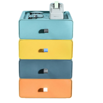 미니 서랍 테이블 책상 정리 적층 소품 수납 사무실 가정용 정리함 컬러 서랍장, 민트