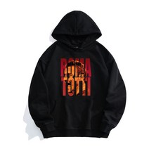 컬러ROMA TOTTI 프란체스코 토티 AS로마 후드 티 셔츠 빅사이즈 봄 가을 남자 여자 축구 커플 모자 큰