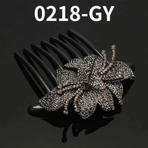 [2개] 가벼운 우아한 꽃송이 뒤꽂이핀 올림머리핀 웨딩장식 한복올림머리핀 비녀핀 빗핀