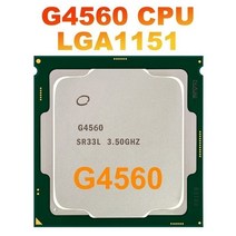 G4560 CPU 프로세서 3MB 3.50Ghz LGA1151 듀얼 코어 데스크탑 PC CPU B250 B250C 펜티엄용 마이닝 마더 보드, Silver