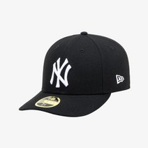 뉴에라 MLB PCV 뉴욕 양키스 로우 프로파일 사이즈캡 블랙 13086195
