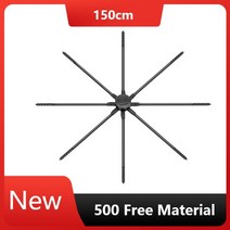 홀로그램 프로젝터 디스플레이 광고 3D팬 와이파이 40-180cm 실시간 led 사인, 150cm, 우리 플러그