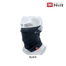 엔릿 튜브나인 쿨 이어루프 자전거마스크 넥워머 등산, 블랙