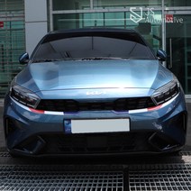 JS automotive 더뉴K3 전용 차량 프론트 앞 범퍼 언더 라인 삼색 국기 데칼 스티커 자동차 꾸미기 인테리어, A타입_미국