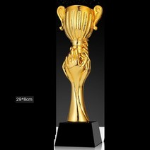 트로피 미니 우승 시상식 졸업 골프 축구 트로피 골드 도금 수지 트로피 하단 크리스탈 커스텀 창의력 친, 20 U