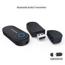 블루투스 5.0 어댑터 무선 오디오 송신기 PC TV 차량용 AUX 음악 RX 3.5mm, 한개옵션0