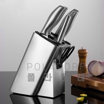 폴라도레 깔끔한 스테인레스 주방 칼꽂이 칼블럭 칼보관함 칼통, 05-E타입[C-0892]