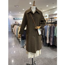 써스데이아일랜드 스티치 포인트 카라 울 코트(T228ACT533W)(1272150)