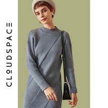 반목니트원피스 6꺾다 특별 구역 구름 위 생활 반폴라 스타일리쉬 슬림핏 여성 미드 롱원피스 L5809 2339276932