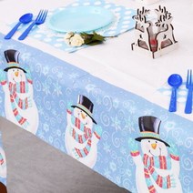 바보사랑 종이 테이블보 (눈사람).파티해, 상세설명 참조