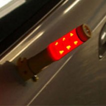 시선유도 안전봉 야간 지시등 자동차 주차 LED램프 소형 경광봉 건전지사용 재재데이 SM, 레드LED미니경광봉