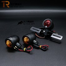 무드패싯 혼다 CG125 LED 헤드라이트 조향등 후미등 세트 커스텀 헤드램프 테일램프, 세트5 + 1개