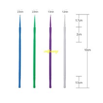 입문용 일회용 빠른 배송 10cm 보풀 무료 마이크로 브러쉬 일회용 면봉 속눈썹 확장 마스카라 4 스타일 320, 한개옵션1, 02 blue