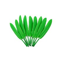 거위깃털 소 약1.5~1.8cm×12~15cm 초록 100개 자연재료 거위털 인디언장식 노리프렌즈 만들기재료