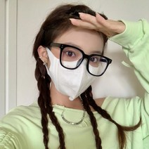민낯 신기 검은테 안경 굵은 테 큰 테 평광경 판 장식 안경테 여자 ins 바람 크다 얼굴 여위다