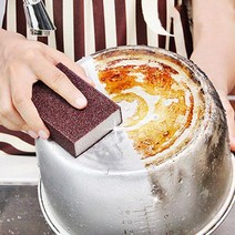 서후네 [1+1] 녹슨냄비 탄냄비 세척 녹제거 수세미 스펀지 청소도구, 2개