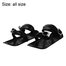 미니 스노우 스키 스케이트 숏 스키보드 스노우블레이드 조절식 바인딩 휴대용 신발 스노우보드