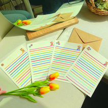 룩아트 꼼시니 크레용 편지지, 일병세트편지지만(12장)봉투없음