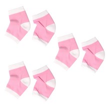 풋인솔 뒤꿈치 보호 보습양말 3켤레 세트, 핑크, 1개