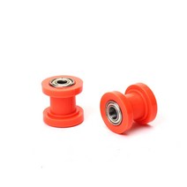 오토바이 체인 텐셔너 휠 가이드 드라이브 롤러 풀리 8 10mm ATV Motocross Pit Dirt Bike Mini Moto Enduro 액세서리, 05 orange-8mm, 05 orange-8mm