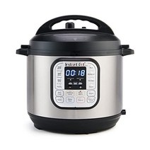 인스턴트팟 Duo 7-in-1 전기 압력솥 슬로우 쿠커 밥솥 찜기 소테 요거트 메이커 보온기 및 살균기 1900개 이상의 레시피가 포함된 무료 앱 포함 스테인리스 스, 3QT_Duo
