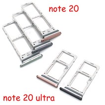 유심슬롯 갤럭시 노트 20참고 20 울트라 Sim 카드 트레이 슬롯 홀더 교체 부품 10pcs SIM SD 리더, 노트 20 골드