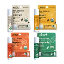 브랜드없음 CHOBS(찹스) 리얼 오가닉 립밤 5g 4종 택1, 유기농립밤 자몽
