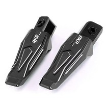 가와사키 닌자 400 650 1000SX H2 Z1000SX ZX-25R ZX-6R ZX-10R Z250 Z400 Z65용 오토바이 CNC 후면 발판 풋페그 발 받침대 페그 익스텐, Rear pedal black