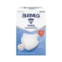크리넥스 KF80 라이트핏 화이트 마스크 소형 10P 구성, KF80 라이트핏 마스크 소형 10Px2개