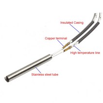 카트리지 히터 7x14 0mm/145mm/150mm/155mm/160mm 가열 요소 316SS 220V/110V/380V 단일 헤드 파이프 400W-, 03 380V_03 430W 7x150mm