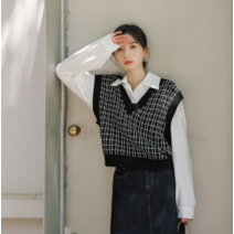 이승창 러블리 민소매 카디건 베스트 여성