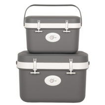 리빙오보제 캠핑 아이스박스, 11L+25L SET, 그레이
