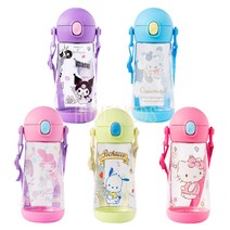 릴팡 더보틀 원터치 어깨끈 트라이탄 물통, 시나모롤, 470ml