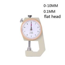 측정기 고성능 호환 두께 아연 합금 플랫 샤프 헤드 0-30MM 0.1MM 정밀 게이지 다이얼 테스터 측정 도구, 30030003 0-10MM
