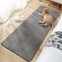 양드레 욕실 발매트 주방매트 현관러그, 미소스그레이M(60x160)