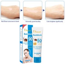 안면보호대 투명 얼굴 벌초 보호대 100ml 프로텍션 페이스 크림 달팽이 선스크린 Disaar 선블록 90 + 보호용 색소 침착 SPF, 01 100ml