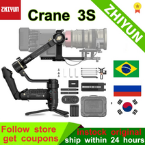 dslr 짐벌 캐논 6dmark2 오막포 Zhiyun 공식 크레인 3sse 3축 카메라 짐벌 핸드 헬드 안정 장치 지원 니콘 캐논용 6.5kg dslr 캠코더 비디오 카메라, 크레인 3s 프로