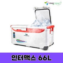 인터맥스 아이스박스 66L 70L 대구 갈치 대형어종 보냉력 배수구멍 바퀴달린 대형 낚시용 아이스 쿨러 오감피싱, 아이스박스(66L)