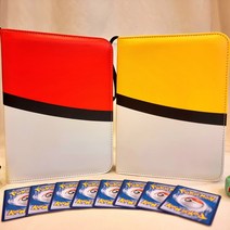 포켓몬카드 앨범 480장 포켓몬스터카드 띠부씰 보관함 대용량 4포켓 보관 바인더 포켓몬 도감 스티커 포켓몬카드 opp 슬리브, 01.레드(카드속지60매포함)