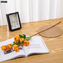 DFMEI 영롱한 모란 견포 7마리 조화 실내 거실 인테리어 소품 귤조화 결혼식 화담 꽃꽂이, [오렌지색]