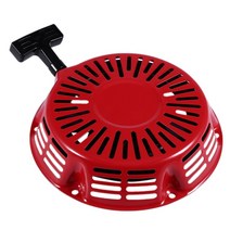 5KW GX390 188F 가솔린 발전기 리코일 스타터 가솔린 엔진 워터 펌프 부품 흙손 기계 마이크로 경작 기계 시작 풀 플레이트, 하나, 빨간