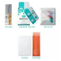 롤리킹 속눈썹펌롯드세트(5쌍)+롤리킹속눈썹펌제 중화제1쌍+아이패치2 속눈썹소품, 롤리킹세트