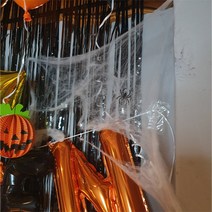 할로윈 장식 화이트 거미줄 거미모형 3묶음