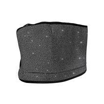 Bling 자동차 핸드백 지갑 홀더 자동차 메시 오거나이저 뒷좌석 카고 티슈 지갑 홀더 운전자 보관 그물 파우치 블랙 180253, White