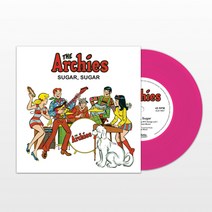 LP판 미국 THE ARCHIES Sugar Bang Shang A Lang Lim. 에드. 핑크레코드판 18cm 싱글