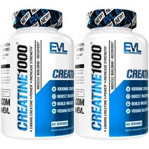 EVLUTIONNUTRITION 크레아틴 1000 베지 캡슐, 120정, 2개