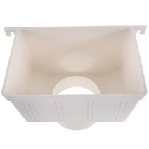 선홈통 배수관 오수받이 멀티조인트 처마빗물받이 물홈통 Downspout 거터 필터 다이버터, 1.27x15x19.5cm - White